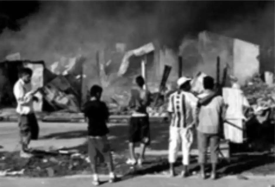 los moradores la noche del incendio