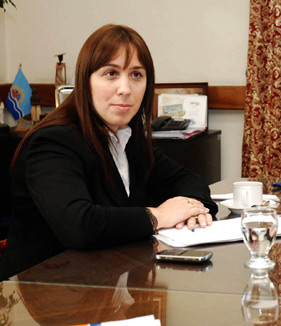 La Ministro María Eugenia Vidal