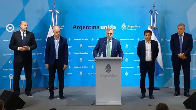 Alberto Fernandez Anuncio de aislamiento por coronavirus