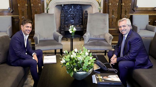 Alberto Fernandez y Axel Kicillof Casa Rosada