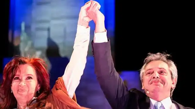 Alberto Fernandez y Cristina Kirchner Previo a la asuncion