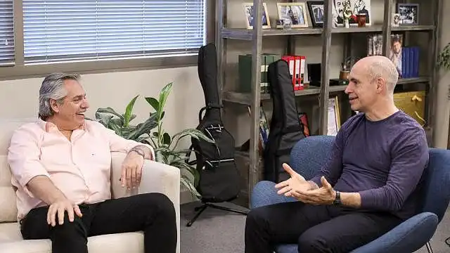 Alberto Fernandez y Horacio Rodriguez Larreta Coparticipacion de la Ciudad de Buenos Aires